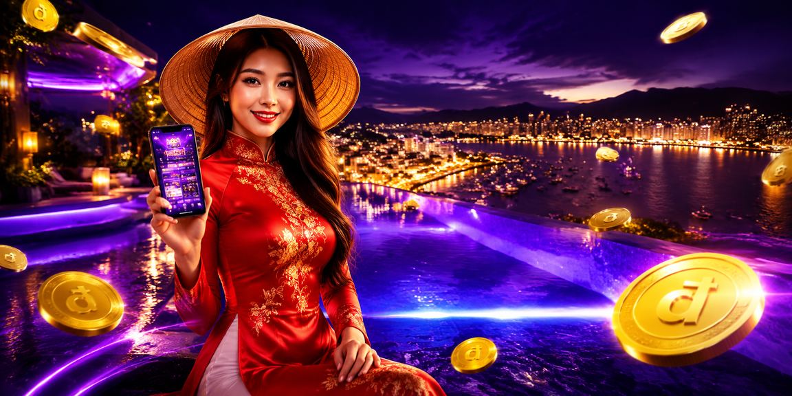 Người dùng tại Nha Trang trải nghiệm ứng dụng casino trực tuyến với trang phục áo dài truyền thống
